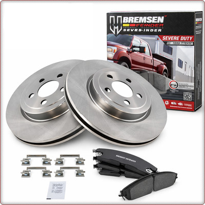 2x BREMSSCHEIBEN + BREMSKLÖTZE VORNE FÜR DODGE CHARGER CHALLENGER 2006 - 2024