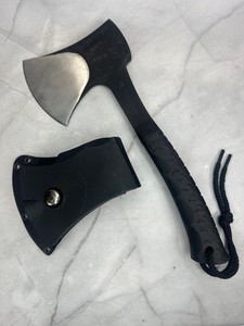 SCHRADE NO.SCAXE10 11" FULL TANG BLACK AXE HATCHET W/ SHEATH