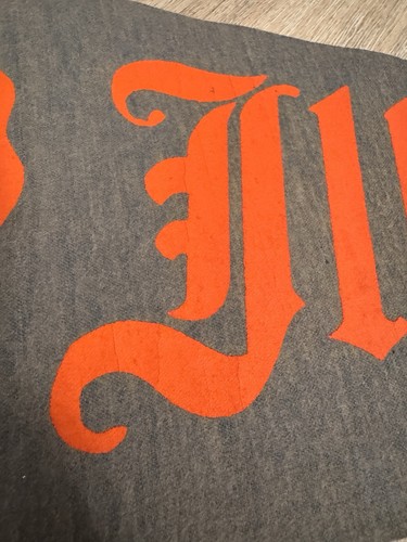 University of Illinois 1950s Vintage Wool Felt Pennant 28" Learning & Labor READ - Picture 7 of 14