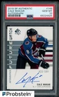 2019-20 SP Authentic Hockey Future Watch Cale Makar RC Rookie AUTO /999 PSA 10