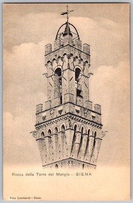 Antique Postcard Rocca Della Torre Del Siena, It 1920s