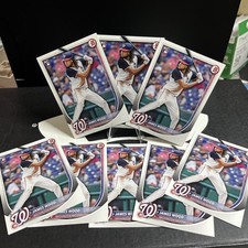 2025 Bowman James Wood 8 Total Washington Nationals
