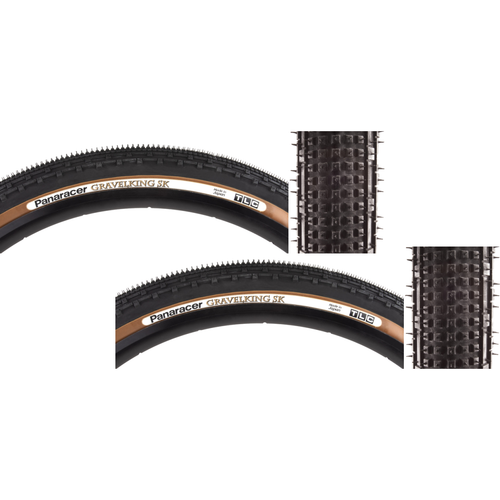 Panaracer Gravel King SK Reifen – 29x2.1, Tubeless, 120 TPI, Schwarz/braun Reflektierend