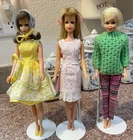 Vintage Barbie:  Casey, BL Blonde Francie, BL Brunette Francie