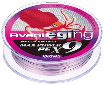 VARIVAS Avani Eging Max Power PE X9 9-strand PE line, 200m, White (marked), 0.8号