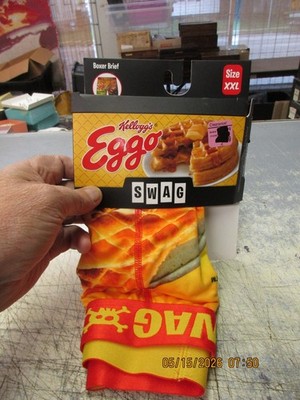 Kellogg's Eggo Waffles Swag Boxer Briefs Multi-Color Size X-Large NIB