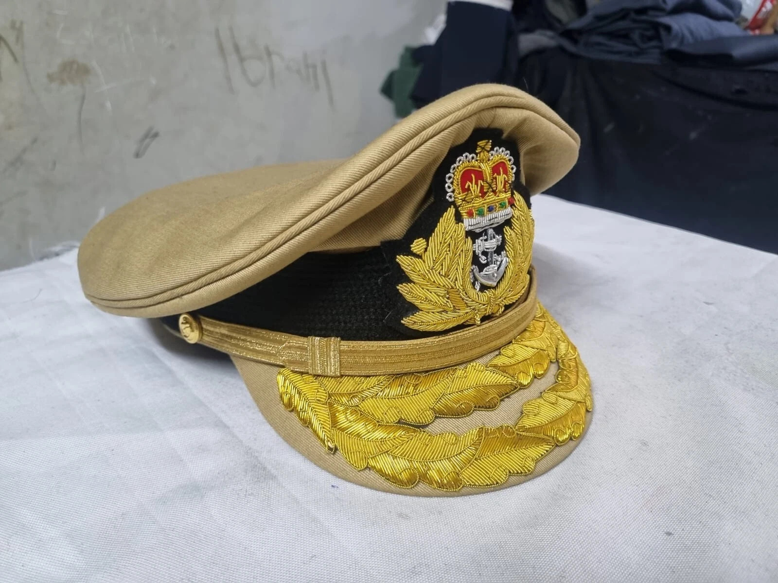 UK Royal Navy Admiral Officer Cap – ALL Sizes