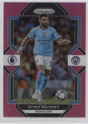 2022-23 Panini Prizm Premier League Pink Prizm 101/199 Riyad Mahrez #10 1o2