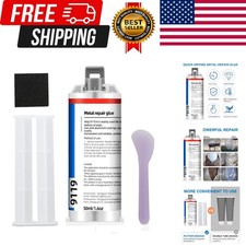 STRONGEST METAL STEEL ALUMINUM BOND PERMANENT FIX GLUE EPOXY COLD WELD SYSTEM