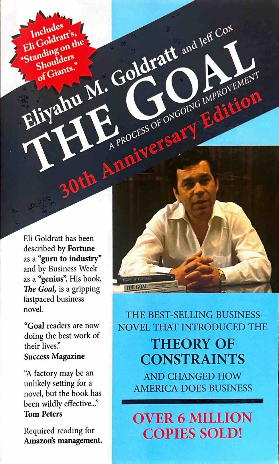 Goal: a Process of Ongoing Improvement Edizione 30° Anniversario Libro