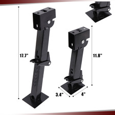 2X RV slide Out Support Jacks  Adjusts Trailer Stabilizer Swing Down Jack