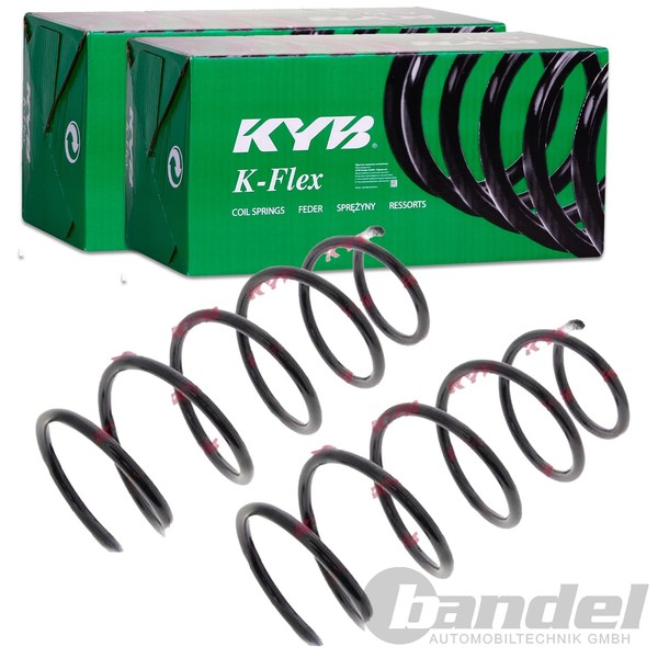 2X KYB K-FLEX Fahrwerksfedern Vorne Passend FÜR Renault Clio Links+Rechts-image