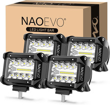 4 Inch LED Pod Lights, 240W 24,000LM LED off Road/Fog Lights, 4 Pcs