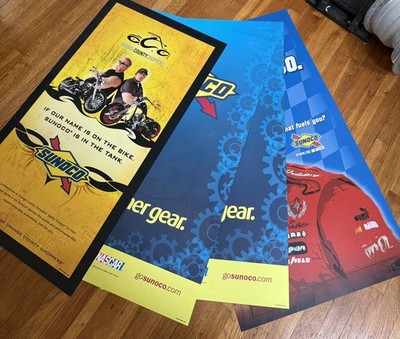 Sunoco Gas Station Advertising Signs (4 Signs)