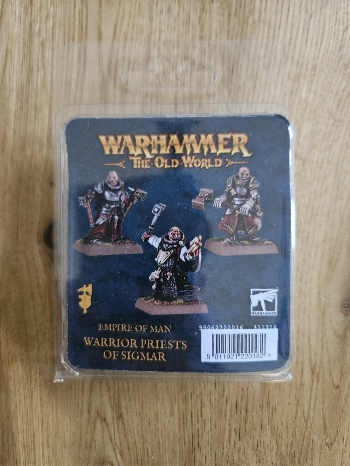 Warhammer Fantasy Old World Empire Warrior Priests of Sigmar Metal Blister