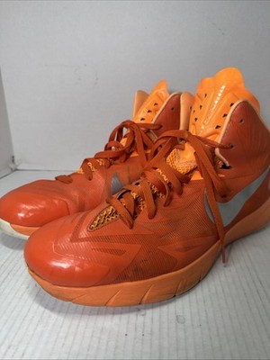 Nike Hyperdunk 2014 Sneakers Men s Size 15 653483-808 Orange Silver Lace Up