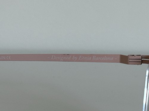 Etnia Barcelona ESSEN Half Rim Gunmetal Pink Eyeglasses Frame 53-16-136 - Picture 9 of 14