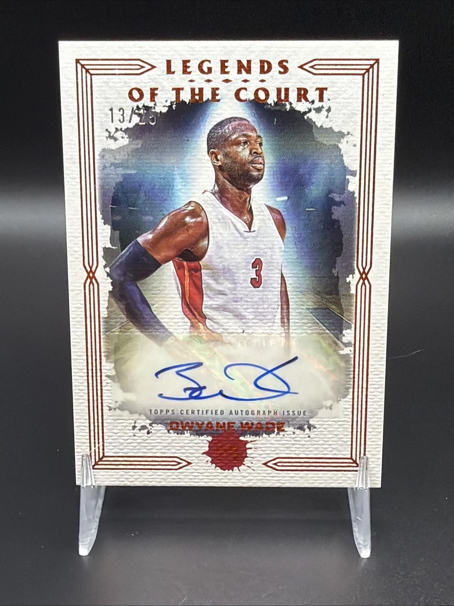 Topps Dwyane Wade Basketball Autographed Sports Trading Cards
