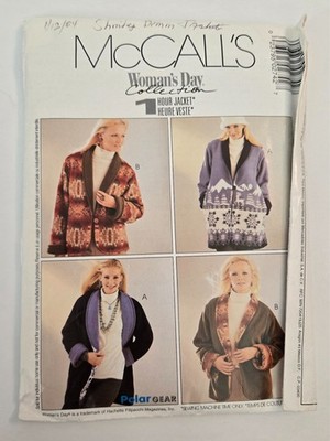 McCall's P274 1 Hour Reversible Jacket Polar Gear Pattern XS-XXL Cut Complete