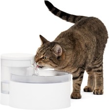 PetSafe Outlast Cat Fountain - Encourages Healthy Hydration - Pump-Free Design w