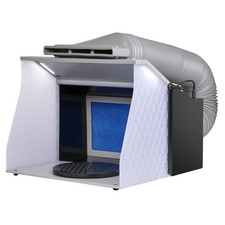 Airbrush Spritzkabine Bausatz Acryl 405x330x355mm Absauganlage Belastbar
