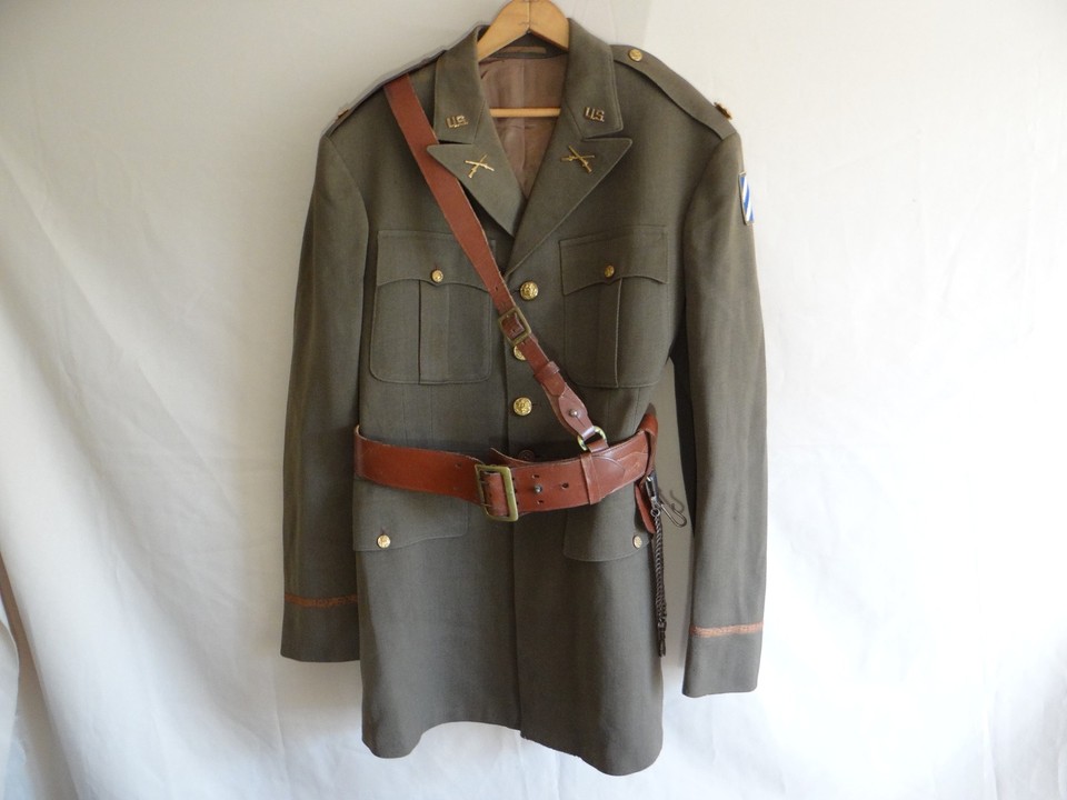 WWII US Army 3rd Infantry Division Officer Uniform Jacket, Named, Sam ...