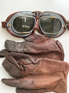 ww2 raf escape and evasion winged boot member 102/148 sqns flying goggles gloves