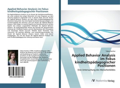 Tabea Hechler | Applied Behavior Analysis im Fokus kindheitspädagogischer...