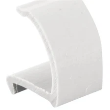 Prime Line P 7873 72 in. Snap In Rigid Vinyl Glass Retainer - White- Pack Of 25