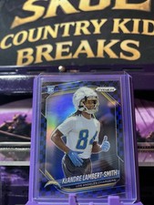 🔥2025  Prizm Leander Lambert-Smith  Black & Blue Checkerboard SSP CASE HIT