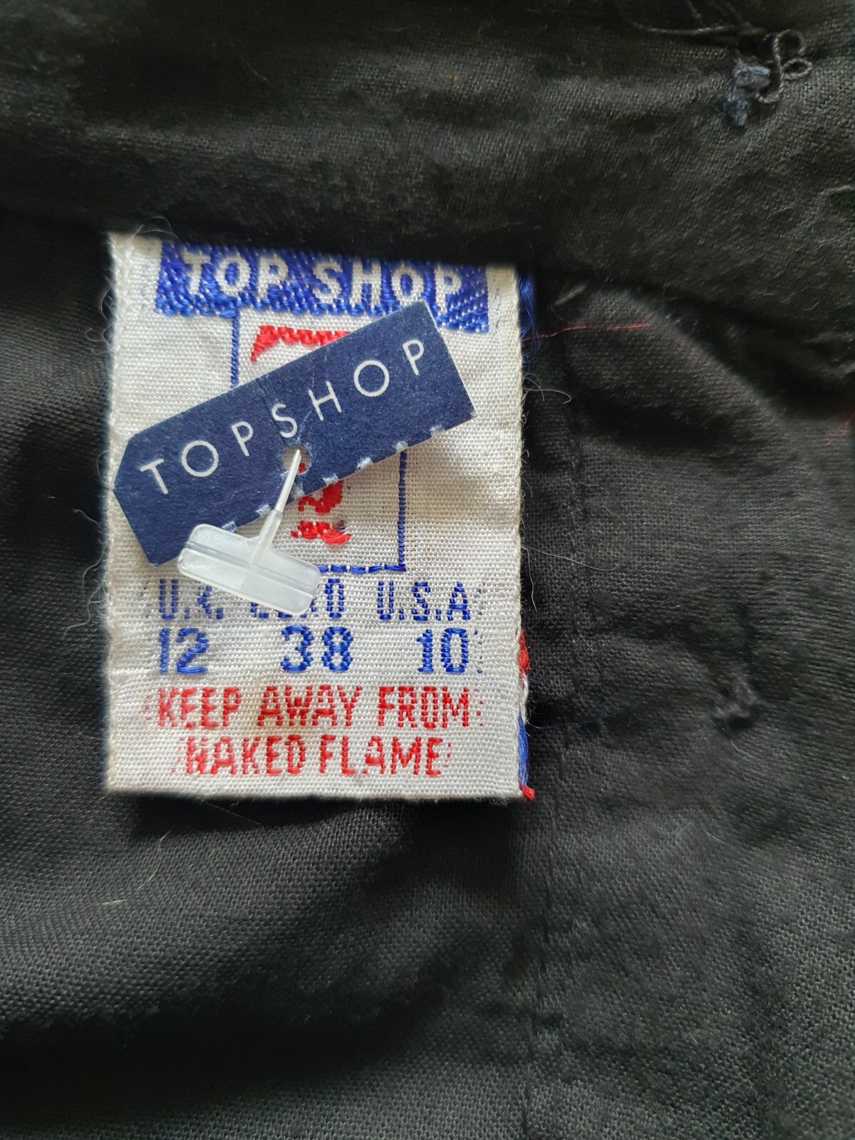 Vintage Old Label Black Skirt Size 12 Orange + Purple Detail eBay