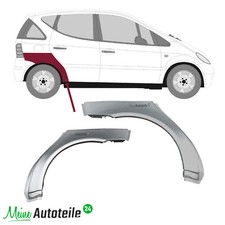 2x Radlauf Reparaturblech Kotfl&uuml;gel f&uuml;r Mercedes A-Klasse W168 1997-2004 / L+ R