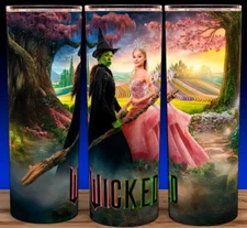 Wicked - Glinda and Elphaba Witch Cup Mug  Tumbler 20oz with lid and straw