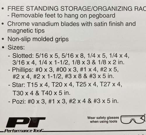 26 pc screwdriver set/ with storage rack - Picture 2 of 2
