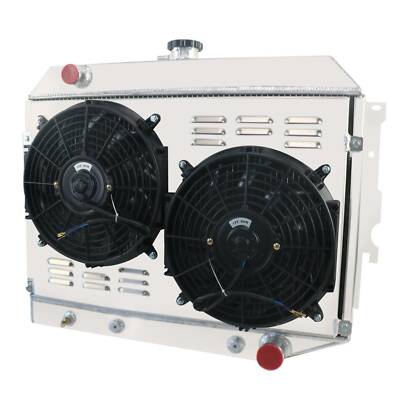 26'' WIDE 3-ROW RADIATOR w/FAN For DODGE CHALLENGER/CHARGER SMALL BLOCK 68-74