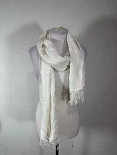 Women’s White Colored Rectangle Scarf