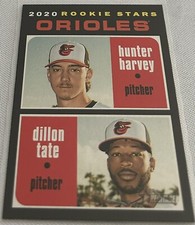 2020 Topps Heritage Baseball Hunter Harvey Dillon Tate Baltimore Orioles Rookie