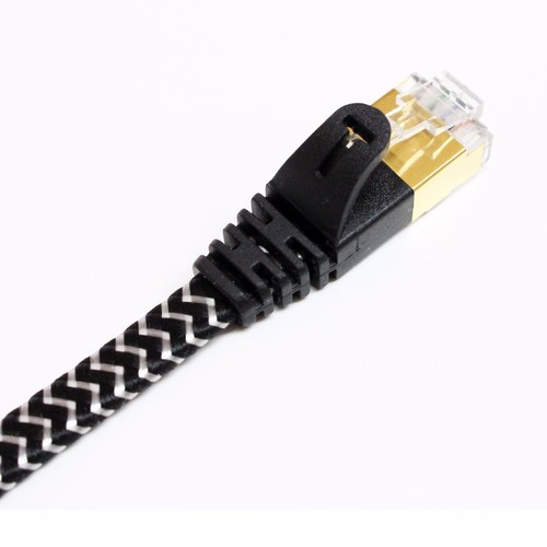 Tera Grand - CAT7 10 Gigabit Ethernet Ultra Flat Patch Cable 12 Ft Router PS3 - Picture 30 of 37