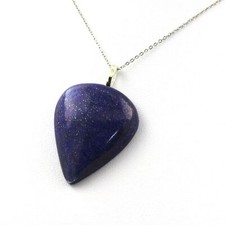 Lapis Lazuli Necklace. 76.98 Ct. Pear Shape.