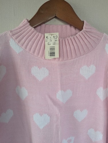 Vintage 80er Katzenpullover Gr. M Pastell Baby Rosa Kawaii Retro Strickpullover Kpop - Bild 4 von 13