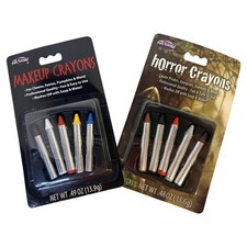 Fun World Horror Makeup 10-Crayons Create Pirates Vampires Zombies or Fairies