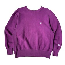 Vintage Champion Reverse Weave Crewneck Sz M Sweatshirt Purple USA Made Logo