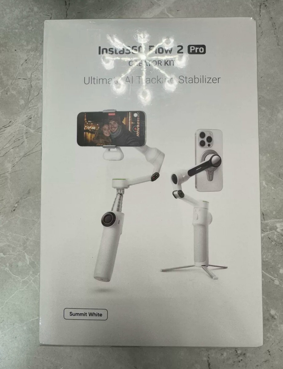 Insta360 Flow 2 Pro Ultimate AI Tracking Stabilizer Creator Bundle