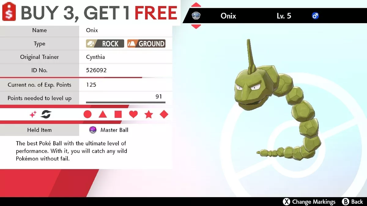 Pokemon Sword & Shield Onix Location