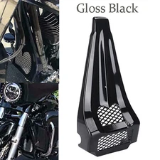 Black Vivid Fairing Chin Spoiler Scoop Fit For Harley Road King Street Glide US