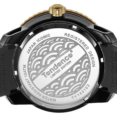 TENDENCE JAPAN ICON SHARAKU Men's Women's Yellow Gold Quartz Ref