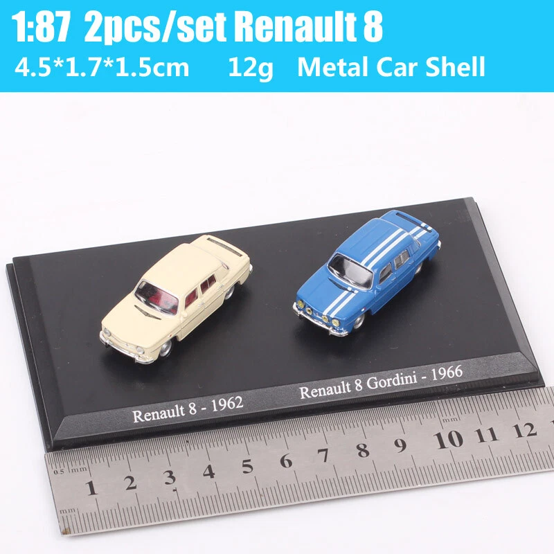 1/87 Tiny Scale Universal Hobbies Old Renault 8 1962 Gordini 1966 Car Model Toy - Image 3 of 4