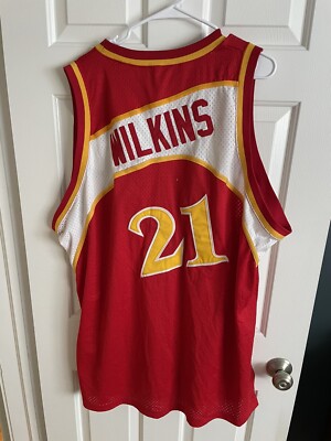 Mitchell And Ness Dominique Wilkins #21 Atlanta Hawks Nos Size 56