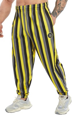 BGSM SPORTSWEAR Bodyhose Jogginghose Sporthose Bodybuilding 1410-PNT-YELLOW
