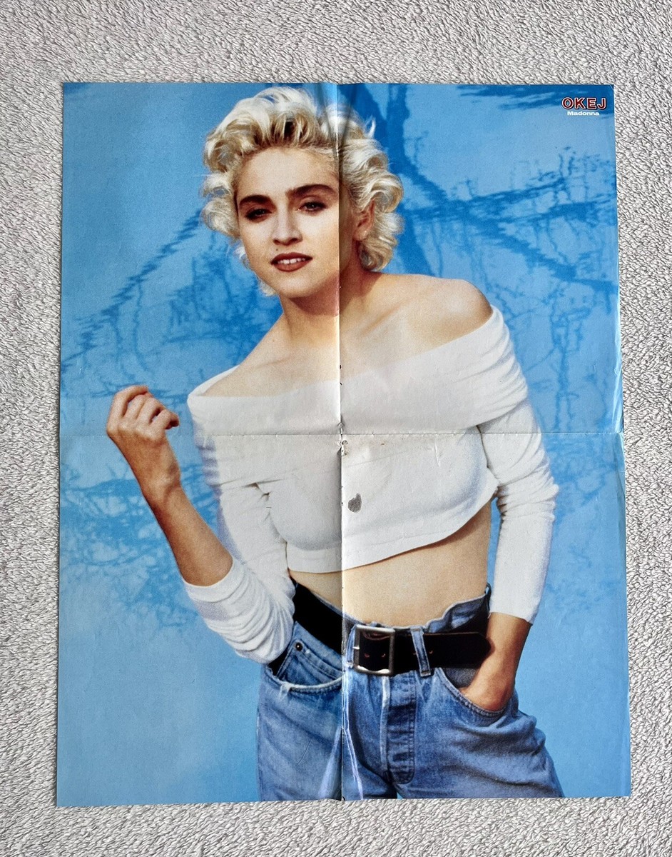 MADONNA POP No.2 1987年 非売品布製タペストリー Madonna 1987 Poster Swedish Music magazine Okej Vintage 1980s | eBay